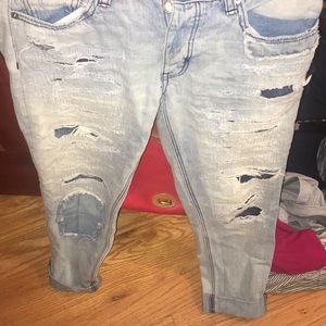 American eagle detailed boyfriend jeans